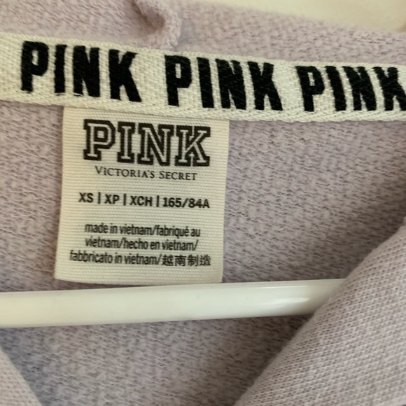 PINK purple zip-up sweatshirt - Picture 2 of 3